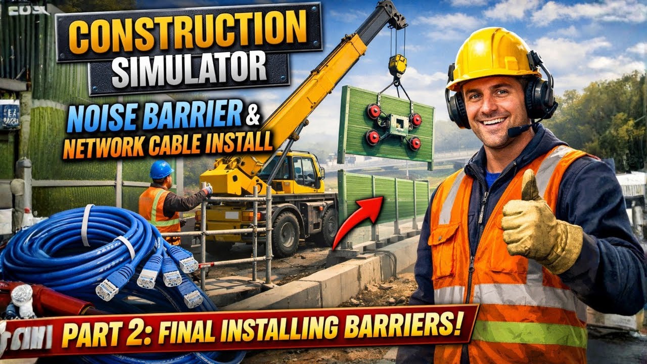 Noise Barrier & Network Cable Install Part 2 FINAL – Installing the Barriers