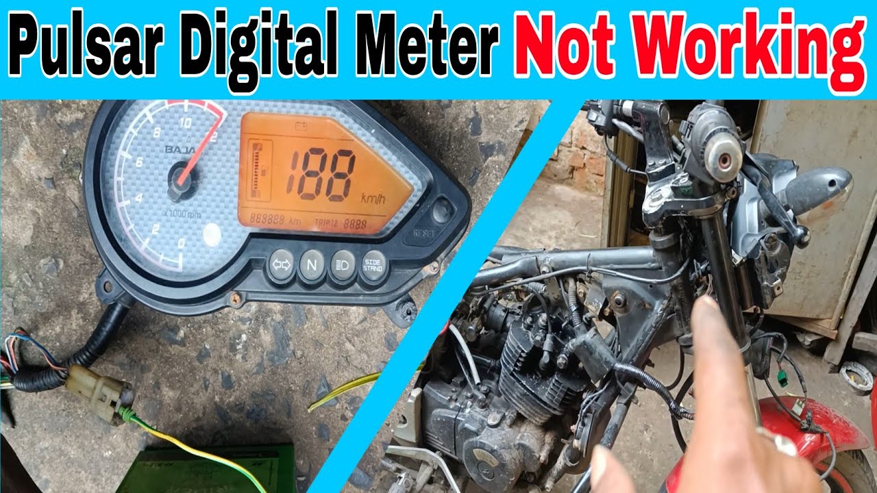 Pulsar 150 Speedometer Not Working | How To Test Pulsar Digital Meter Line | ARUPTOMOTIVE | 