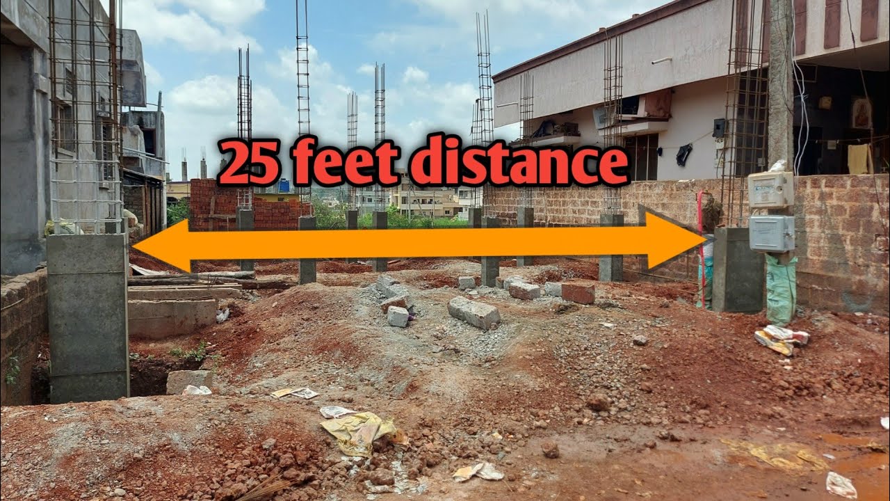 Column size For 25 Feet Span With rod size details