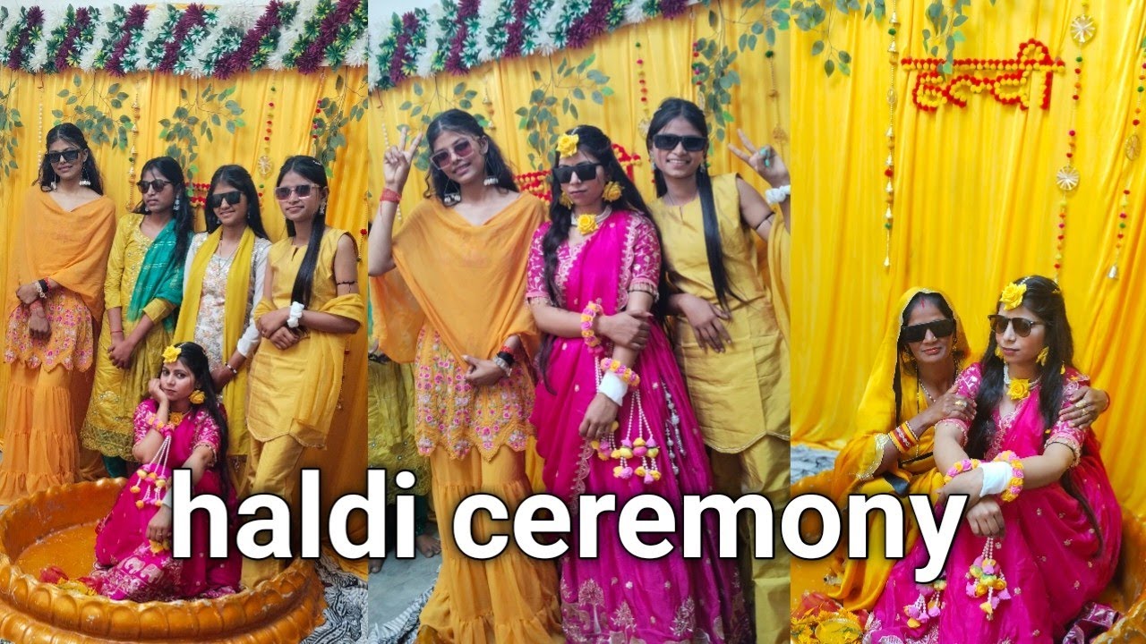Haldi ceremony ♥️!! Kashyap sisters ♥️🫶
