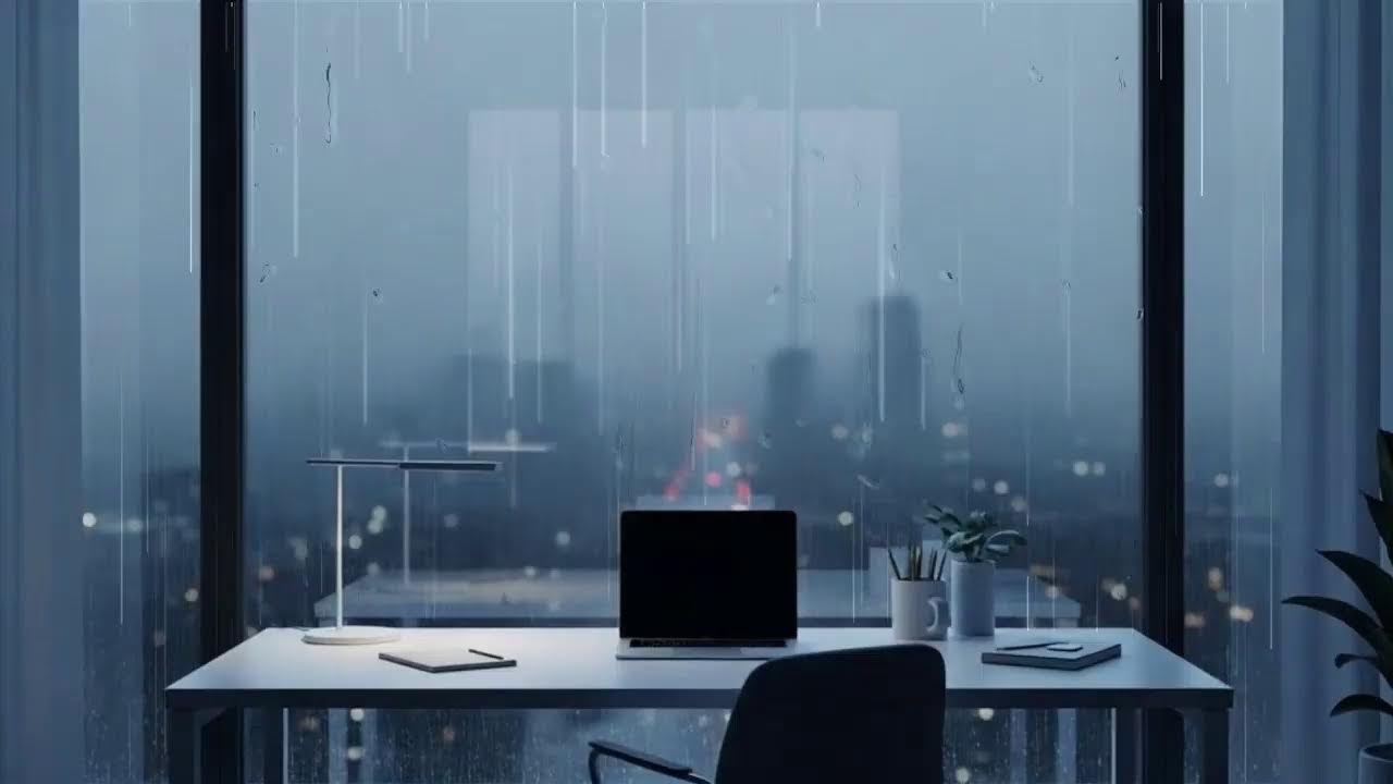 【作業用】作業を邪魔しない雨｜集中用#勉強用 #アンビエント#studywithrain #whitenoise