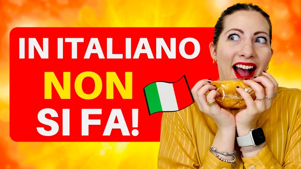 NON Esiste in Italiano: 8 Cose che nella lingua italiana NON si dicono (perché non si può) 🇮🇹