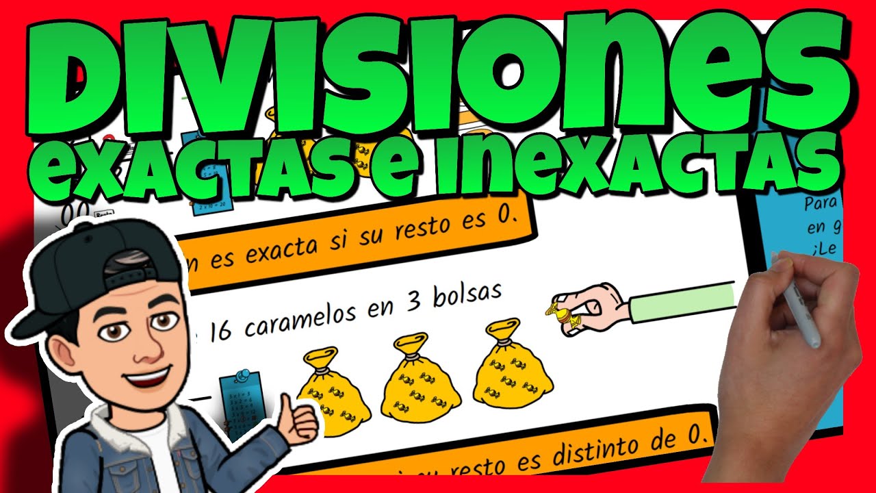 🔴 DIVISIÓN EXACTA e INEXACTA para NIÑOS