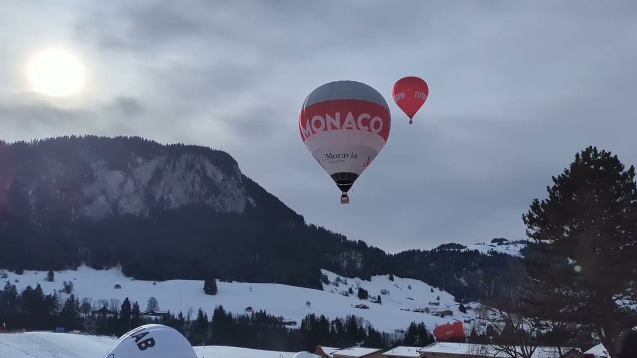 National Pride: Monaco’s Hot-Air Balloon Ascends in Switzerland