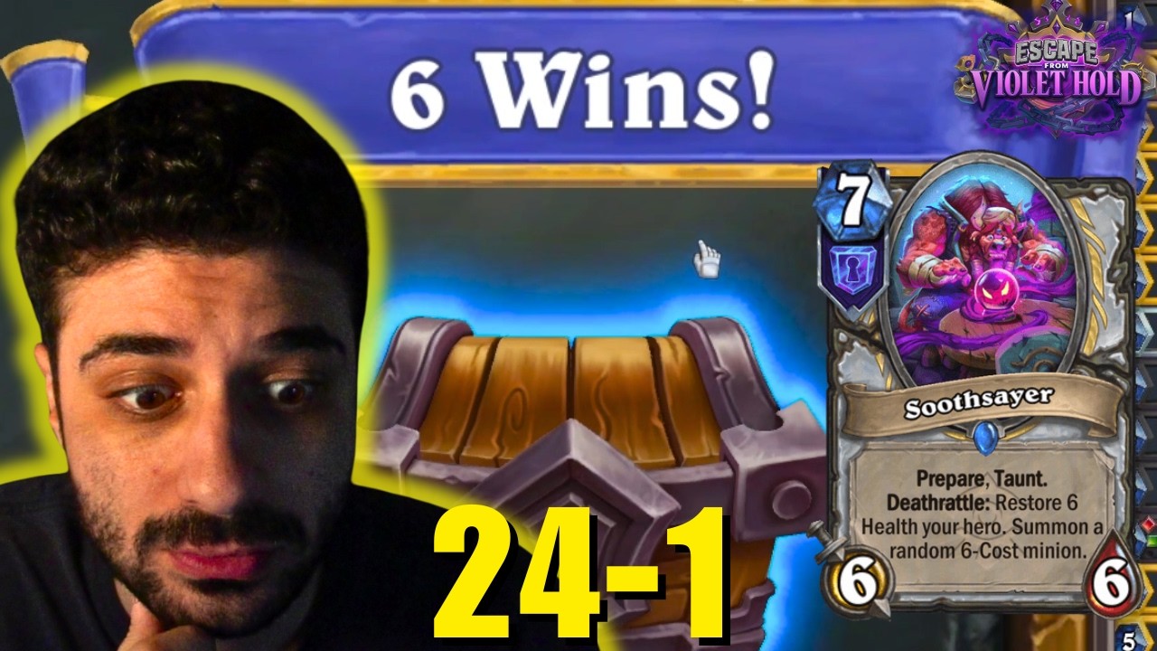 Я выиграл 18 игр подряд в предрелизной Потасовке на Контроль-колоде! | Hearthstone Violet Hold