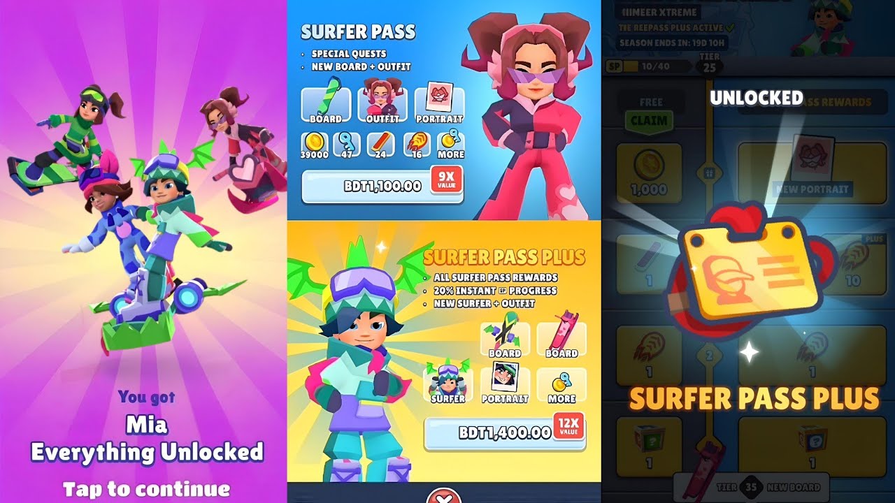 MY POCKET IS DEAD 😭💸 Surfer Pass + Plus UNLOCKED | Everything Unlocked 🔥