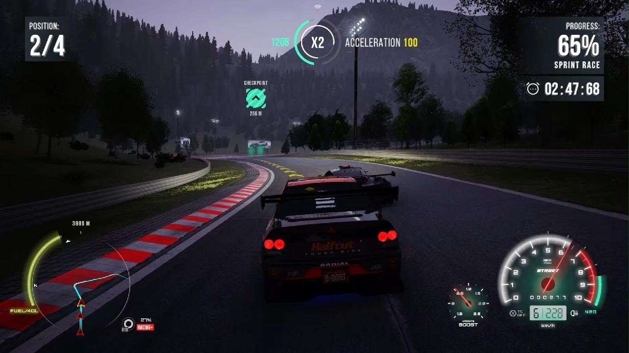 CarX Street سباقين طويلة  grip بالموستبيشي hard mode