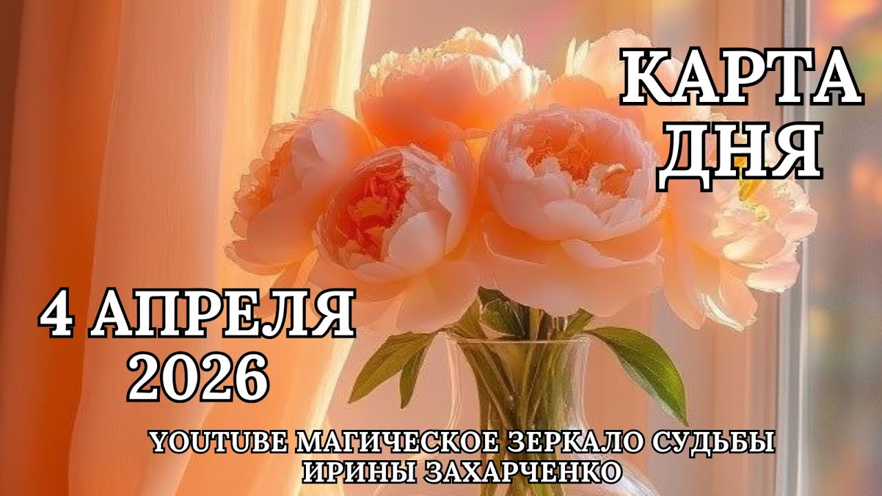 4 апреля 🌸 Карта дня 🌿Развернутый Таро-Гороскоп/Tarot Horoscope+Oracle_today от Ирины Захарченко.