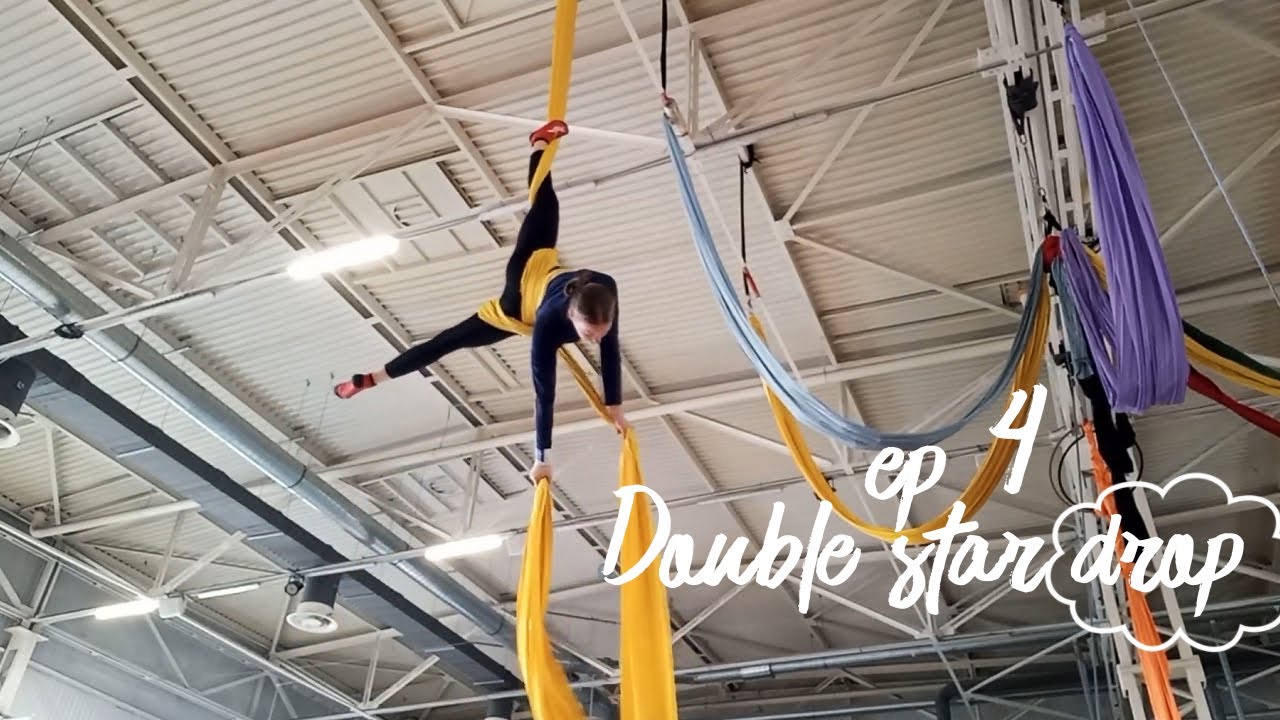 Aerial silks ܟ Double star drop, ep.4 | my aerial diary. воздушная гимнастика, полотна  ܟ