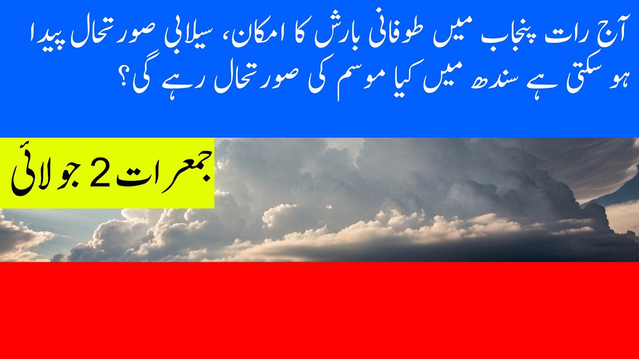 Punjab Weather Alert Today ⚠️ Heavy Rain, Thunderstorm & Hail Expected | July 2 Forecast
