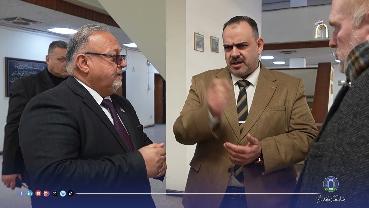 مساعد رئيس جامعة بغداد للشؤون الإدارية يتابع ميدانياً آلية النقل في الحرم الجامعي 