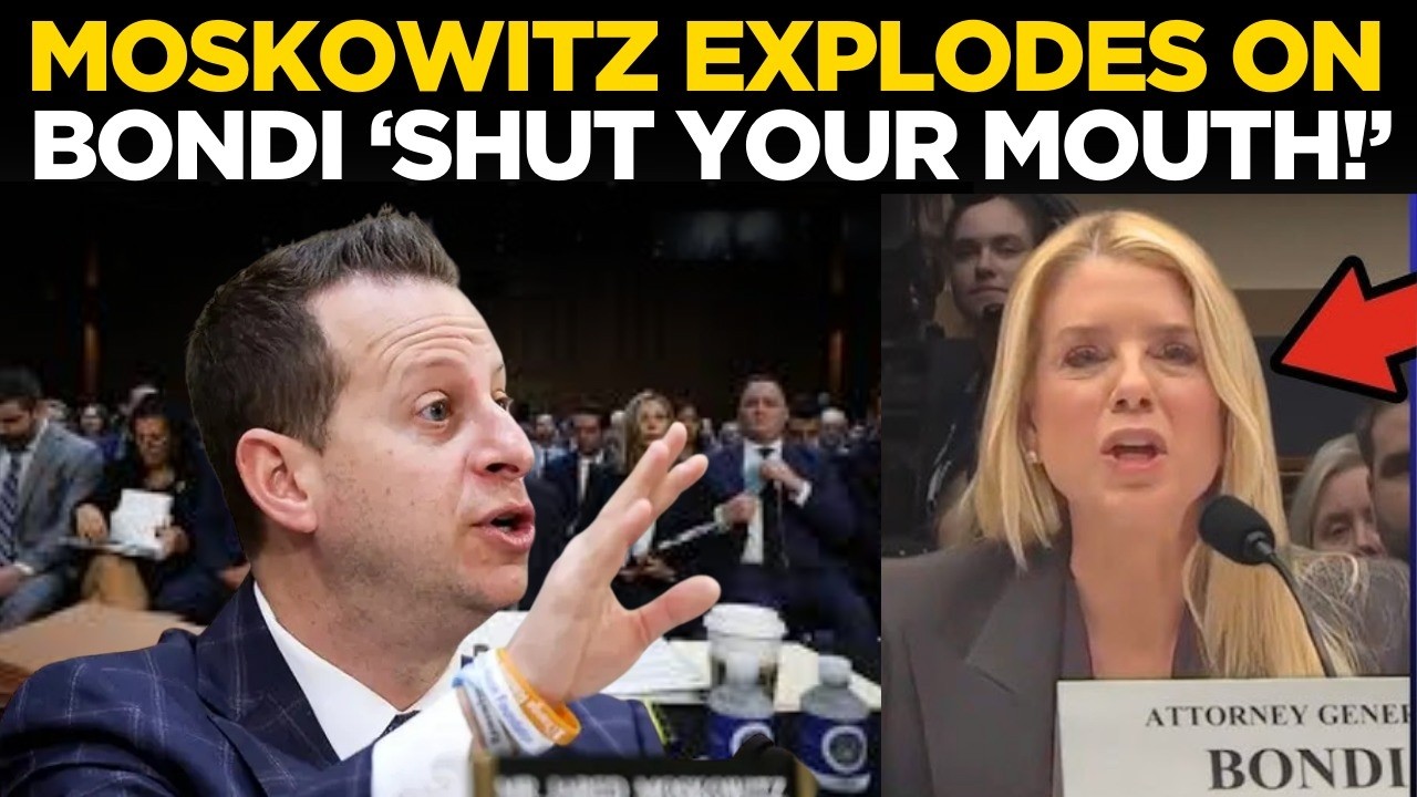 Pam Bondi Explosive Hearing LIVE: Moskowitz Grills Pam Bondi Over Trump In Epstein Files |World News