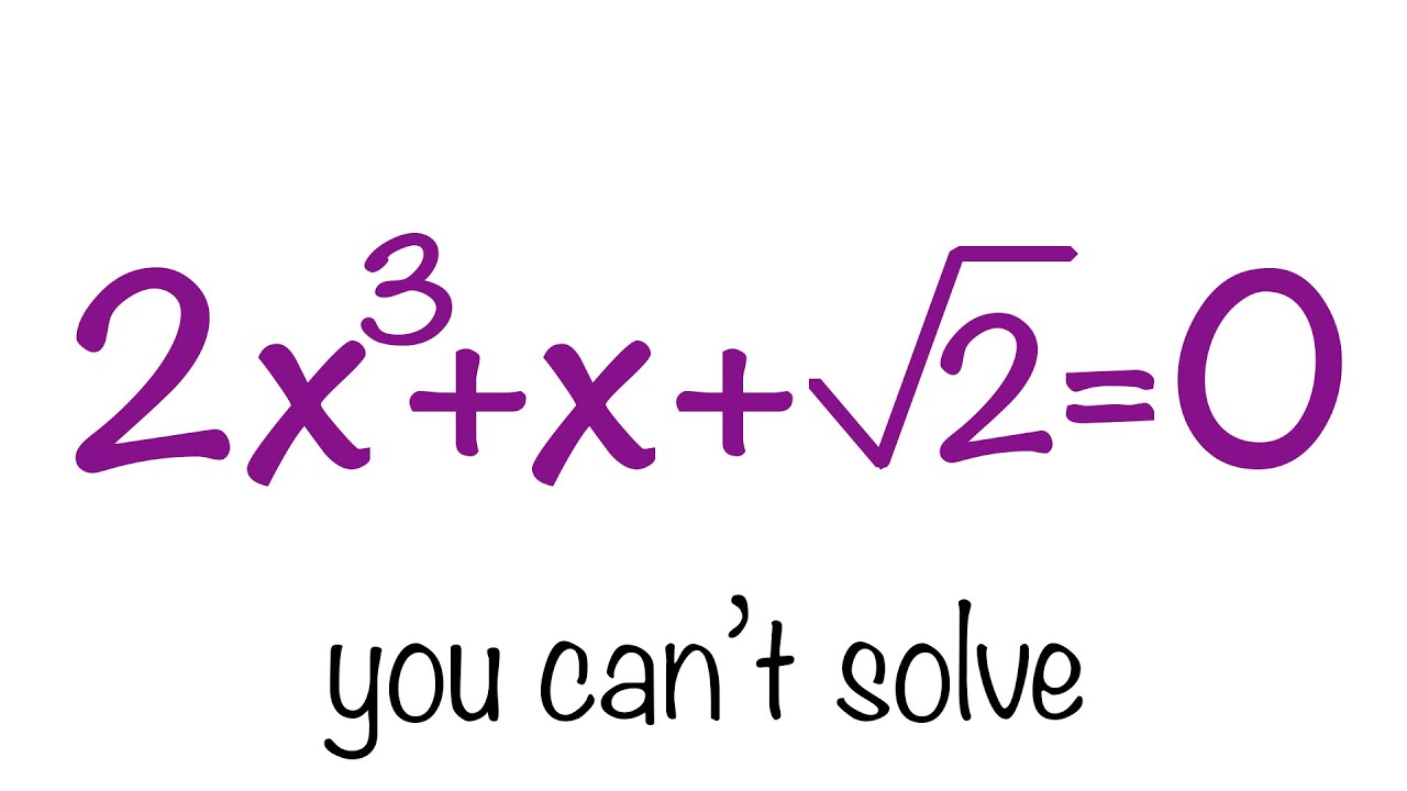 Solving a Really Difficult Cubic Equation with Creativity | 99% Can't Solve