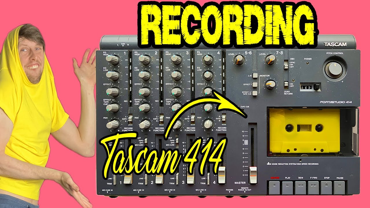 Запись песни на TASCAM 414