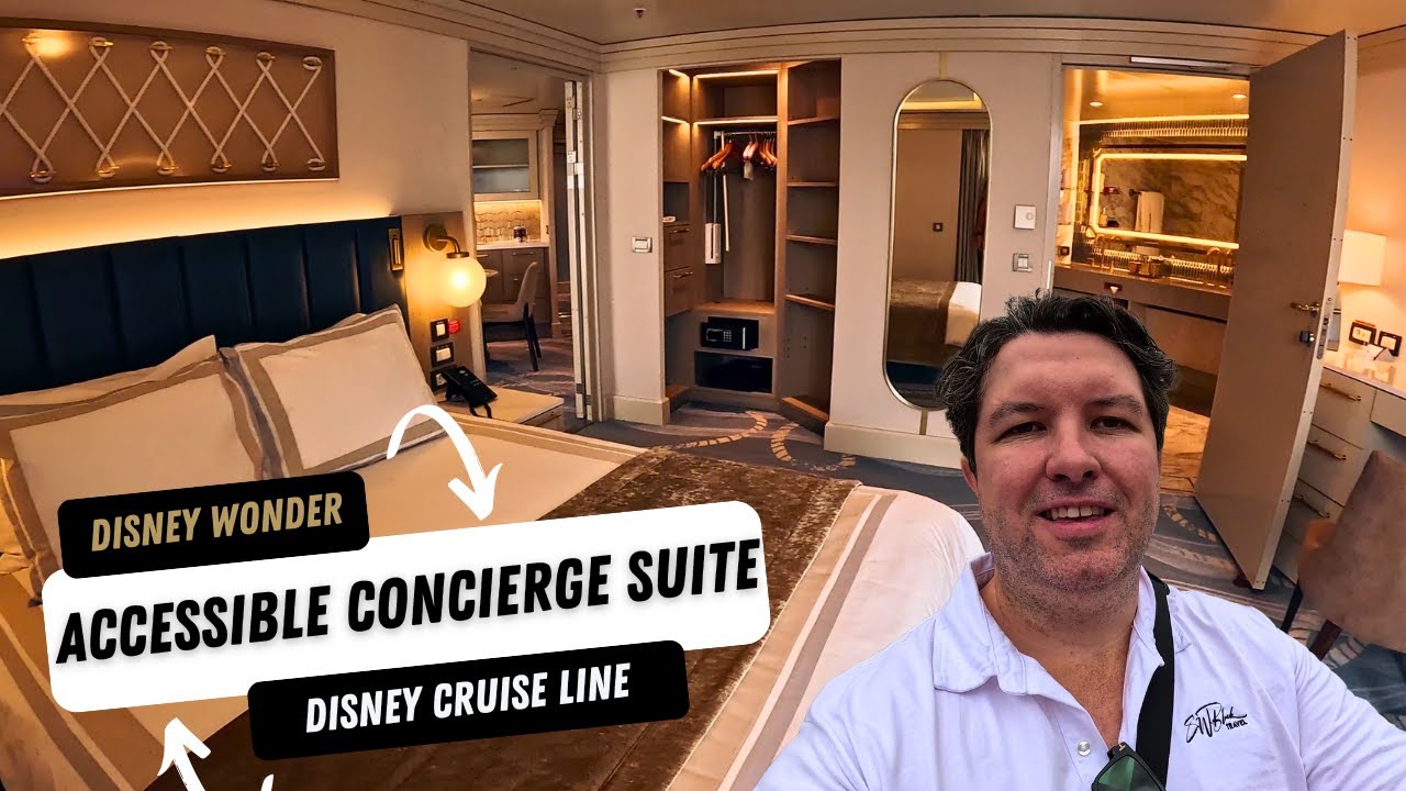 Luxury Meets Accessibility | Inside Cabins 8100 & 8102, Concierge Suites on Disney Wonder