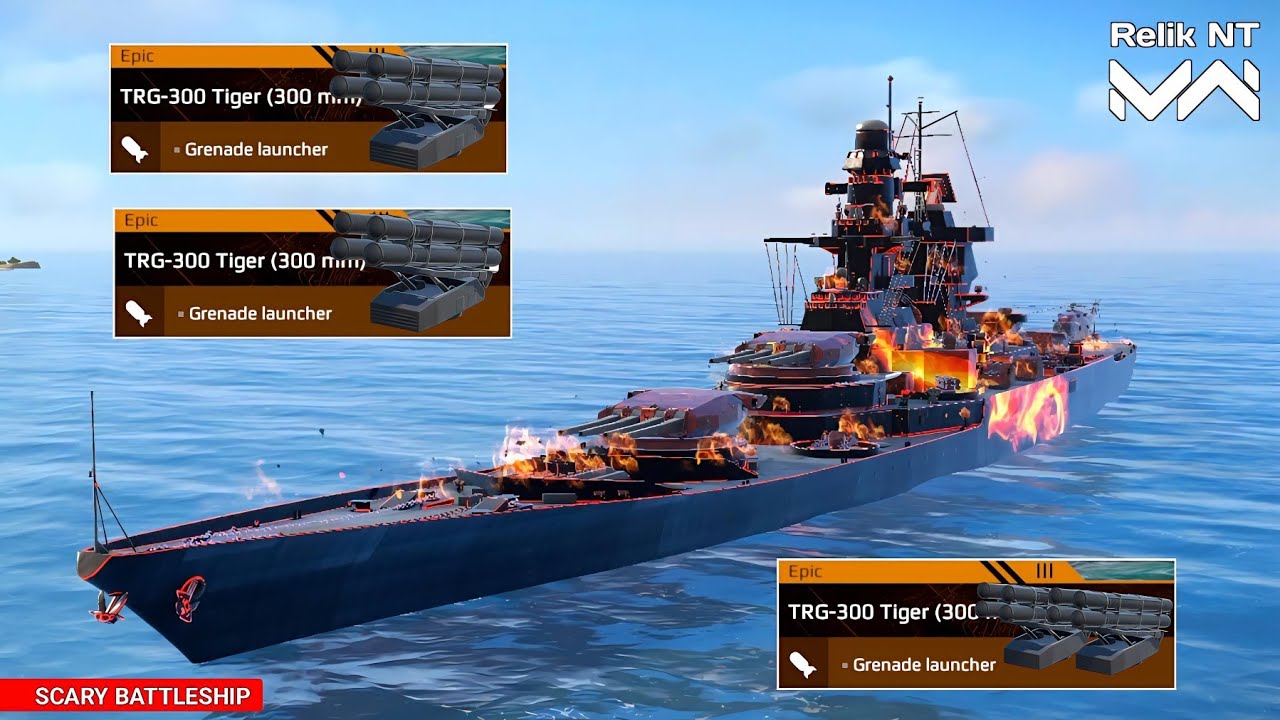 FS Super Alsace With 4x TRG-300 Tiger | The Most Powerful Battleship☠️ Modern Warships 