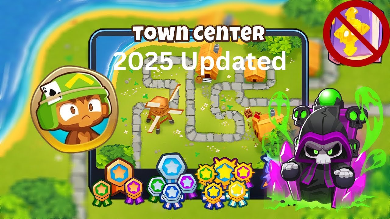 🔥 Town Center MEDIUM Guide | No Monkey Knowledge - BTD6 (2025 Updated)