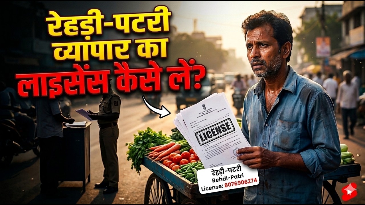 🚨 Rehdi-Patri License Kaise Banaye? 🛒 बिना License लगाई तो MCD हटा देगी आपकी Rehdi! 😱Full Process ⚠️
