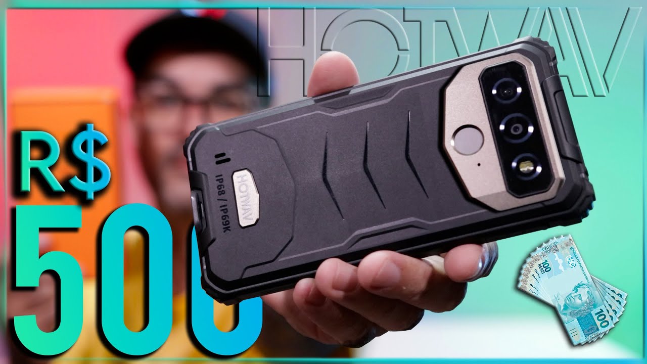 CELULAR INDESTRUTÍVEL REI DO CUSTO BENEFÍCIO! 500 REAIS - HOTWAV T5 MAX!  PROTEÇÃO IP68 IP69