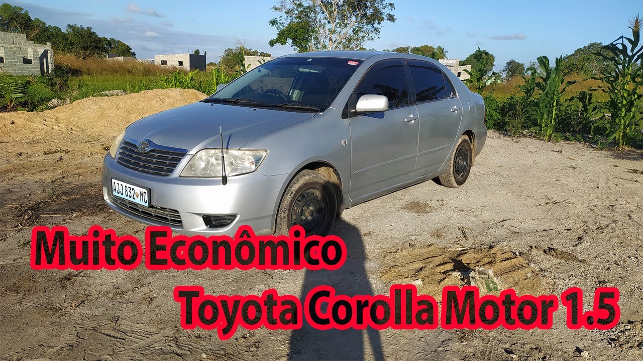 Qual o Consumo Médio do Toyota Corolla 2004 motor 1.5 de Moçambique?