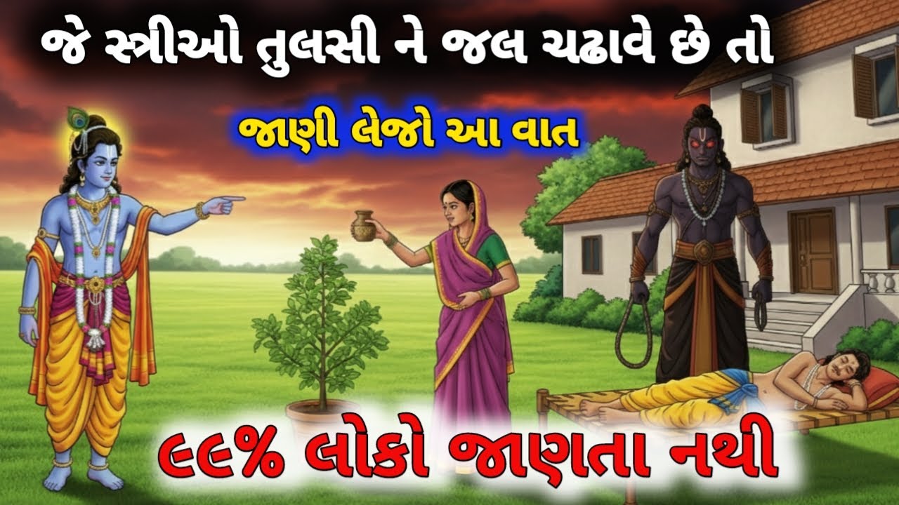તુલસીની પૂજા કરવાથી અકાળ મૃત્યુનો ભય કેવી રીતે દૂર થઈ શકે? /#2025 #dharmavastukatha #dharmik #tulsi 