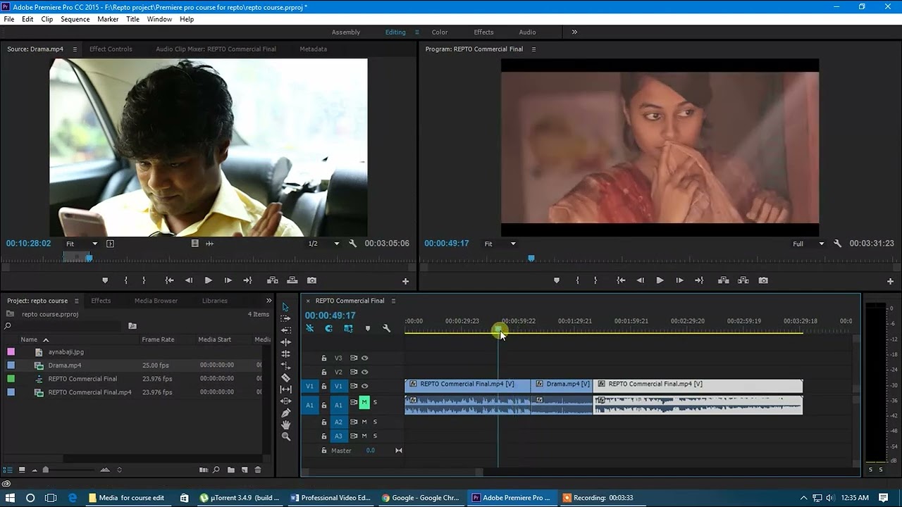Editing Course 03 Tools part 03 Ripple Edit and Rolling Edit Tools REPTO