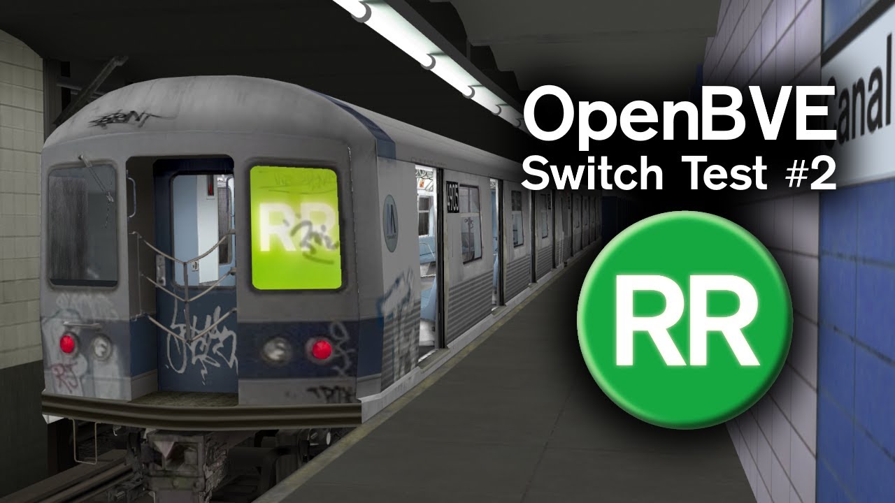 OpenBVE: Track switching demonstration #2 with a R42 Pre GOH on the (RR)
