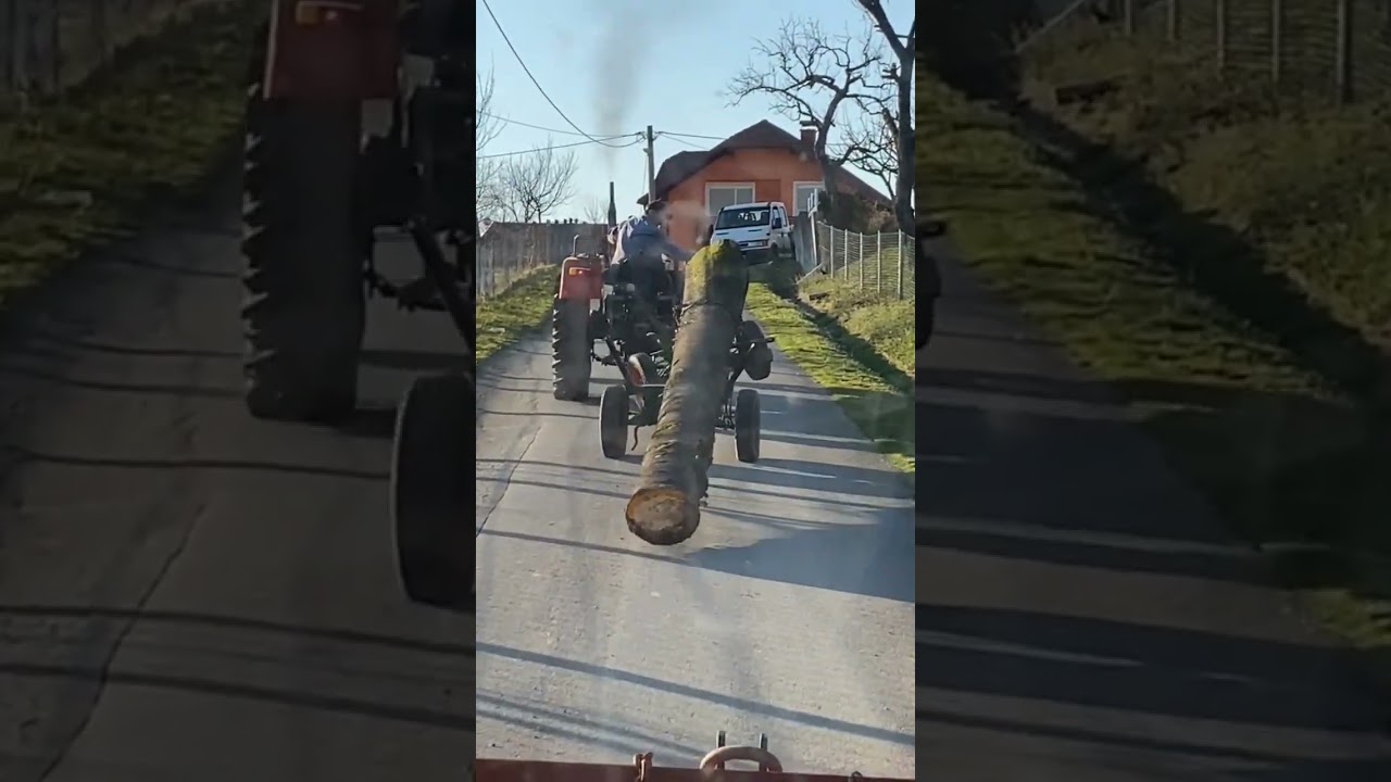 opasno prevoz drva sa traktorom ili NE 