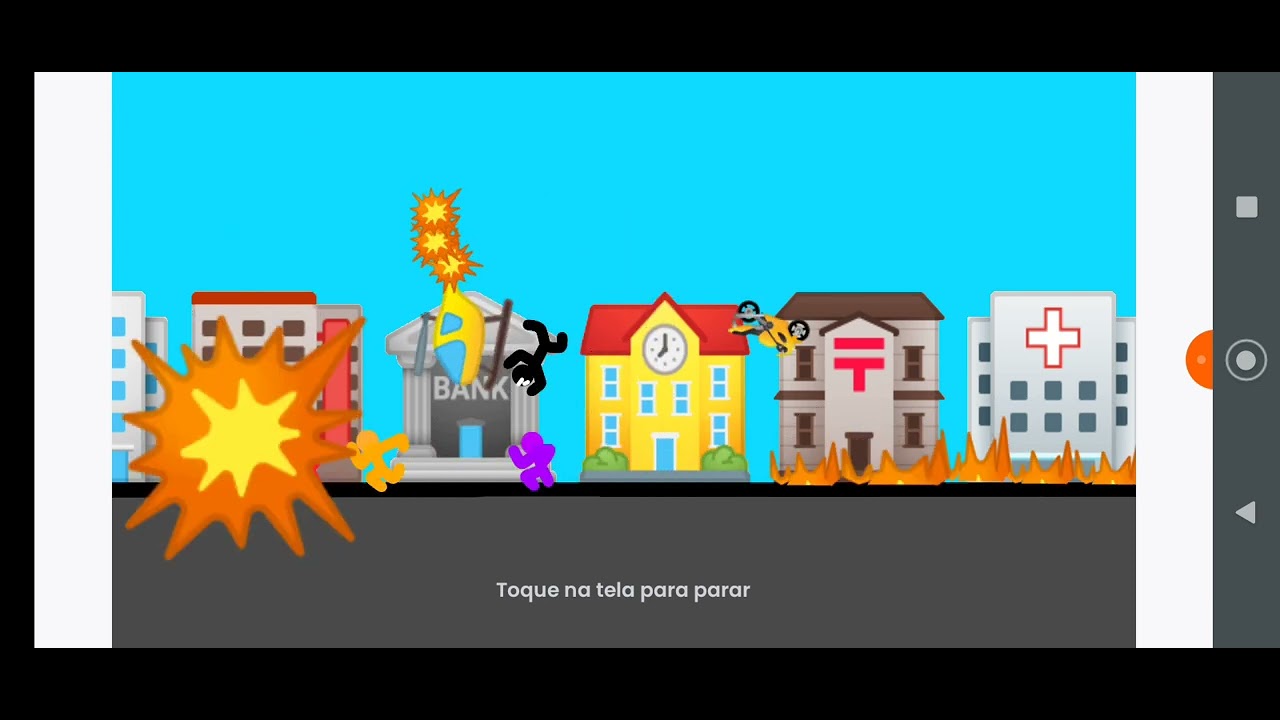cidade em caos