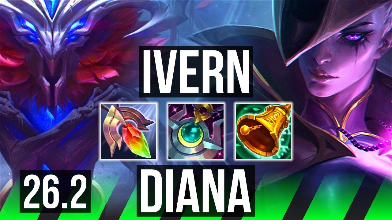 IVERN vs DIANA (JGL) | EUW Diamond | 26.2
