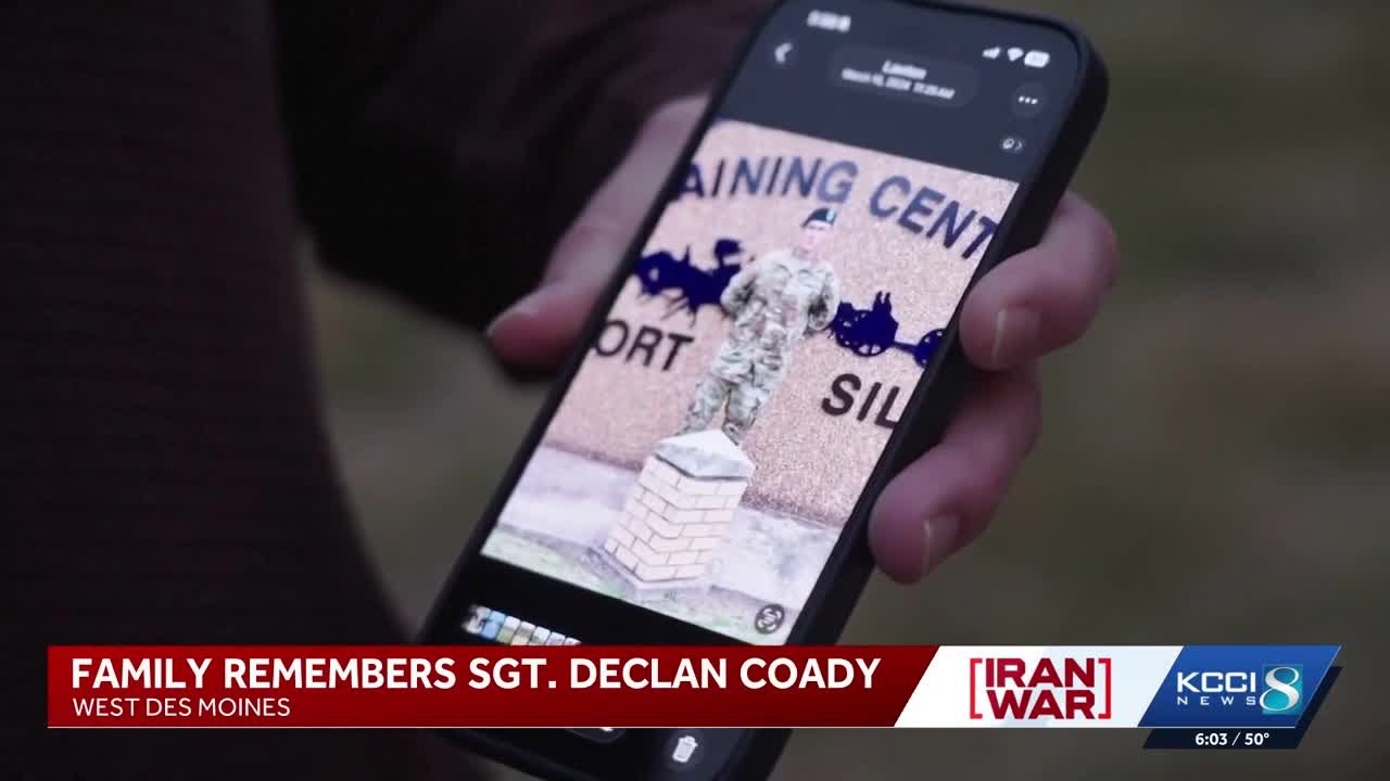 Iowa soldier's family 'started to wonder' about his safety after he stopped messaging them from K...
