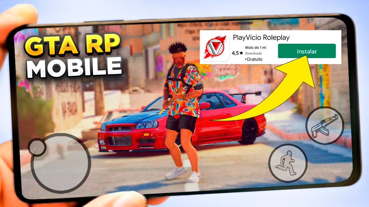 O MELHOR GTA ROLEPLAY ANDROID!💥COMO JOGAR GTA RP NO CELULAR!! (Fácil e Rápido 2025)