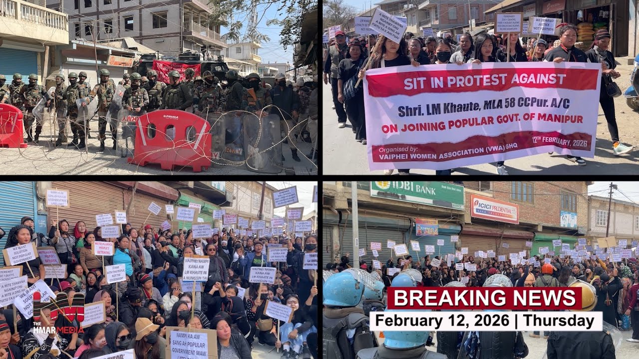 Breaking News: Sit In Protest Org. by Vaiphei Women Association | Feb 12, 2026