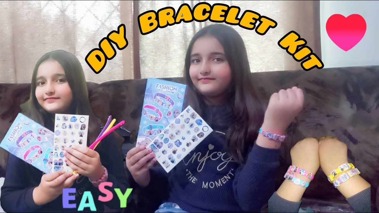 Zainab's DIY Bracelet Kit Unboxing & Tutorial|Easy Bracelet Making For Kids|Zainab's Entertainment