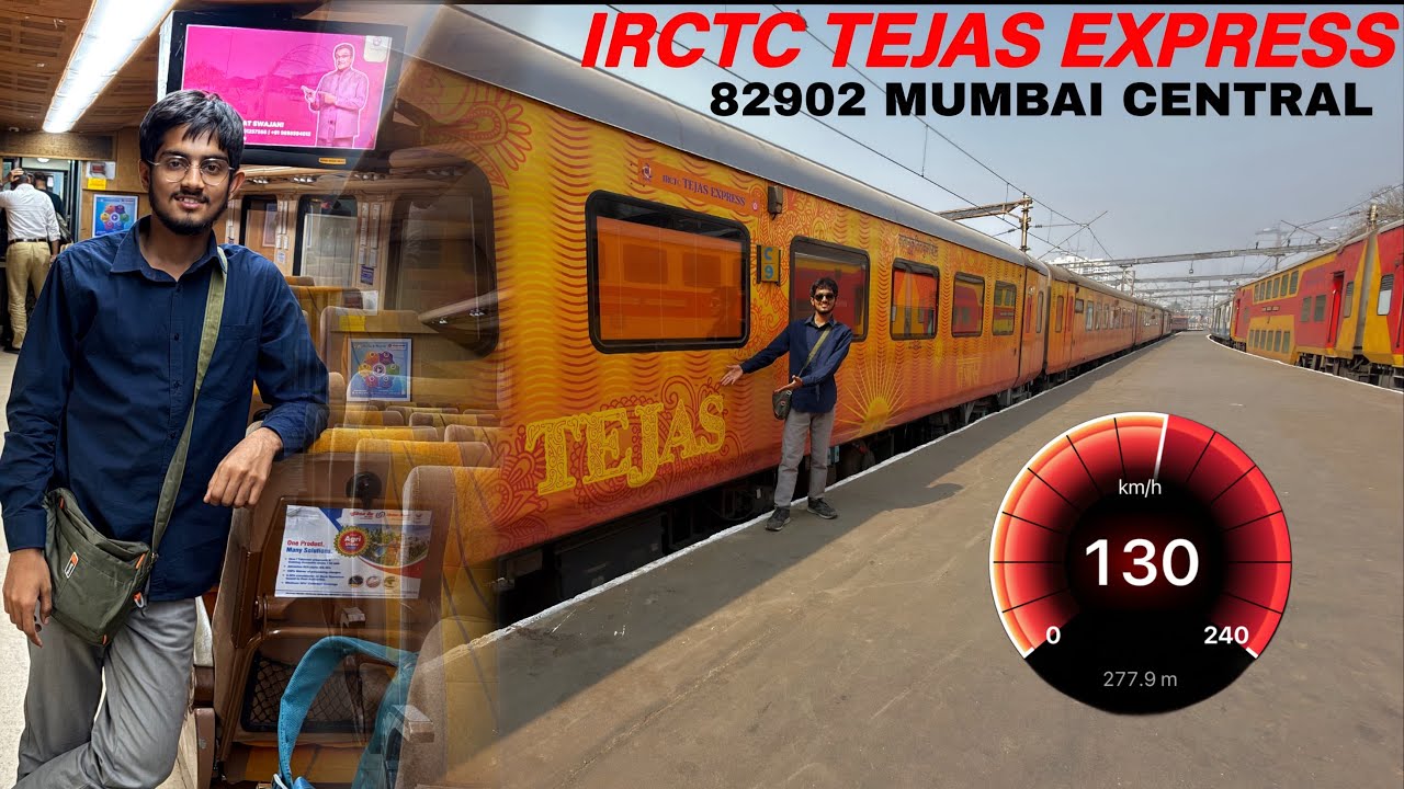 82902 IRCTC Tejas Express | Ahmedabad to Mumbai Central Journey Vlog