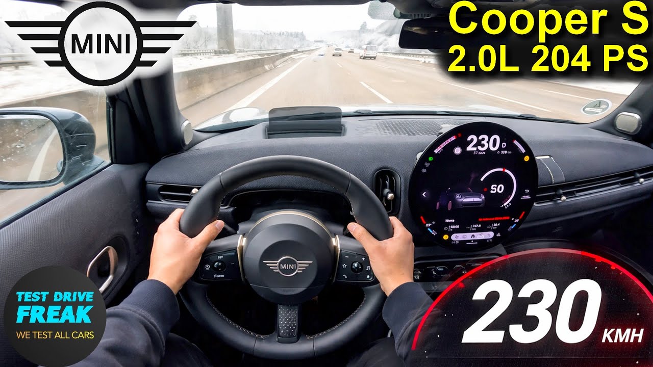 2025 MINI Cooper S 5-Door (204 PS) TOPSPEED POV 🚗 Autobahn Drive | No Speed Limit | Hot Hatch Run