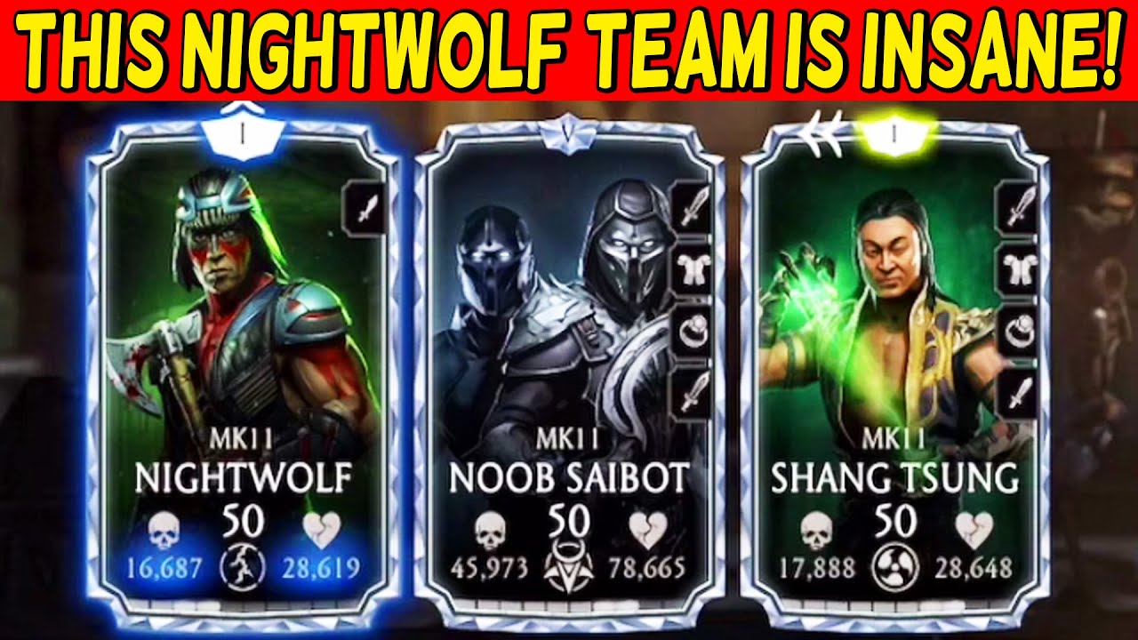 I Found THE BEST Nightwolf Team in MK Mobile. This MK11 Team is INCREDIBLE!