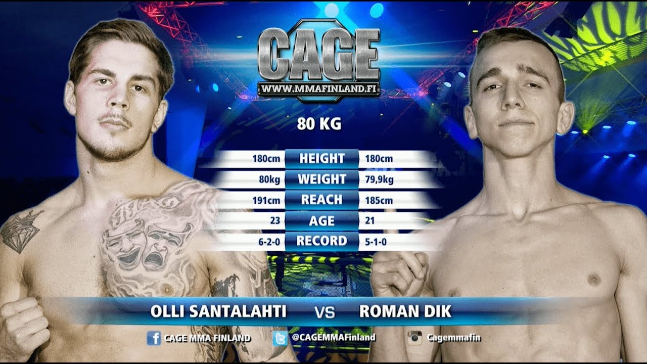 CAGE 42 Olli Santalahti vs Roman Dik Full Fight MMA