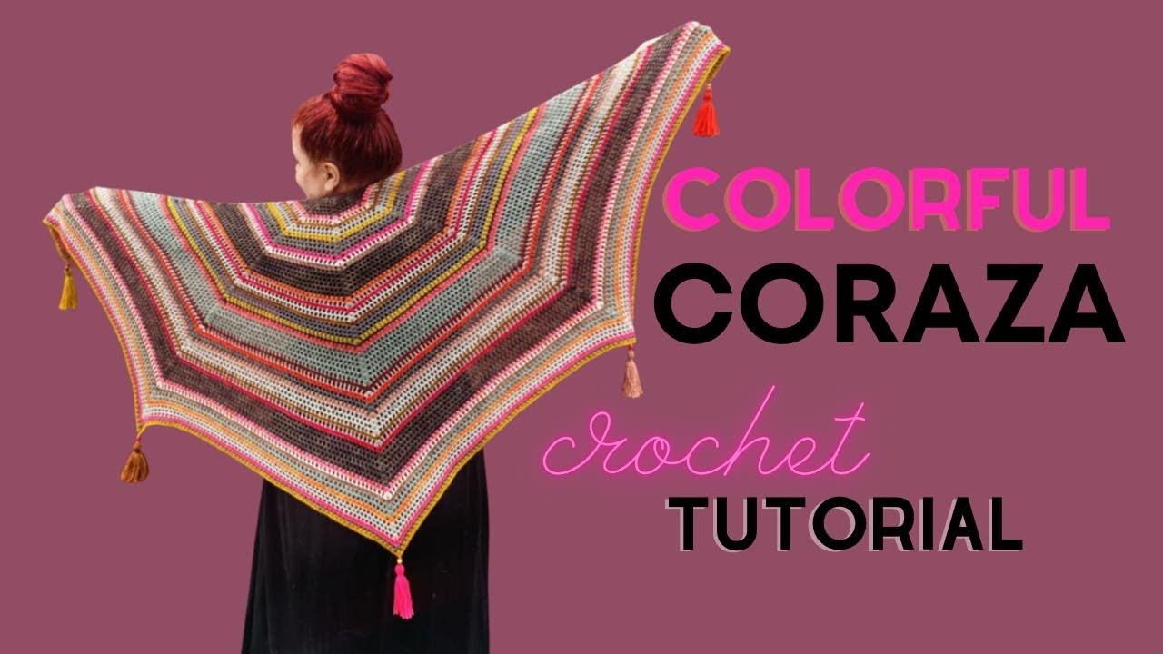 Шаль CORAZA часть 2 — ЦВЕТНАЯ ВЕРСИЯ