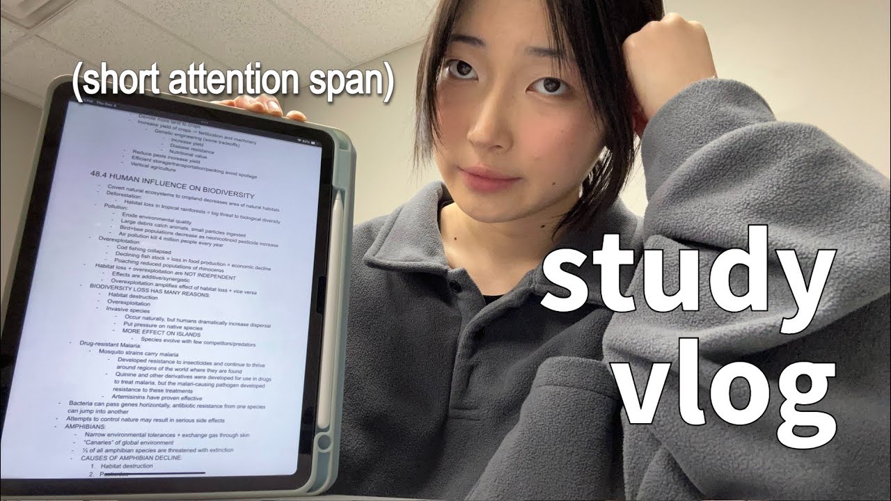 uni EXAM study vlog