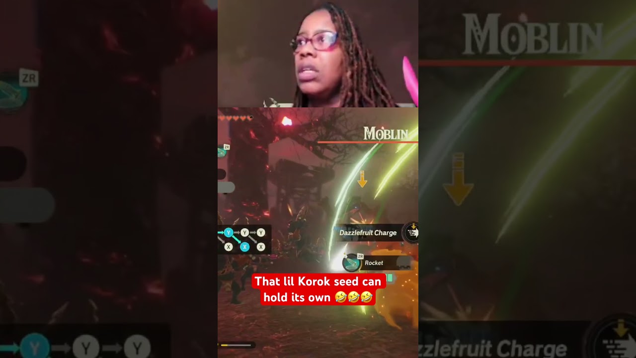 Когда семена Короков дают отпор 🤣🤣🤣🤣 #zelda #gaming