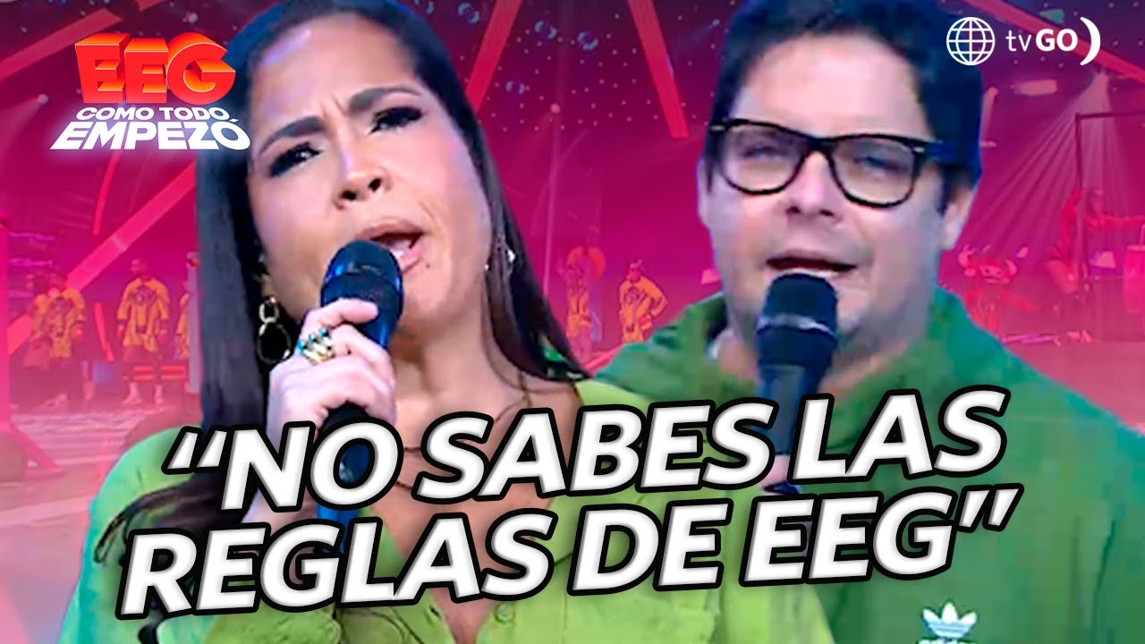 EEG Como Todo Empezó: Katia Palma y Gian Piero Díaz vivieron un tenso momento de reclamos