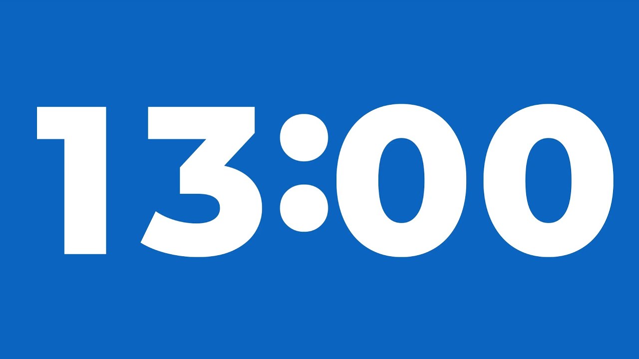 13 Minute Timer Without Music | 13 Minutes | 13 Minute Stopwatch