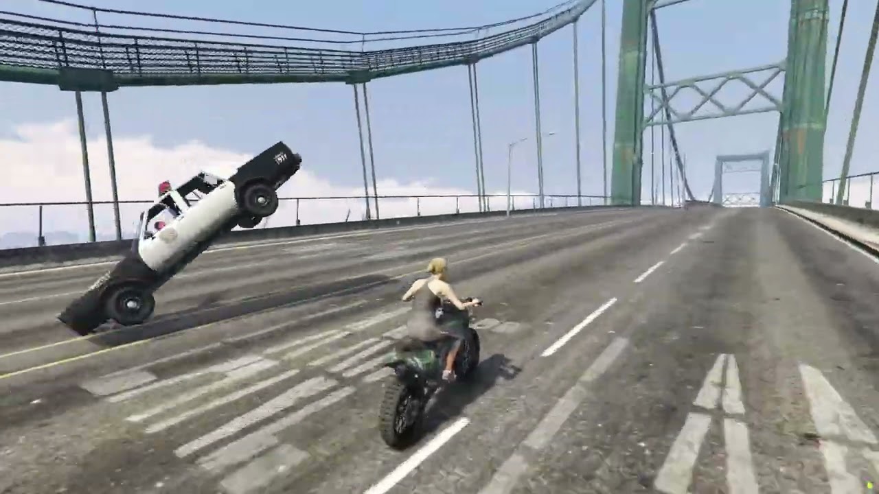 Bláznívá Jízda po Dálnici | GTA 5 | Dálnice | Los Santos | Motorka Sanchez