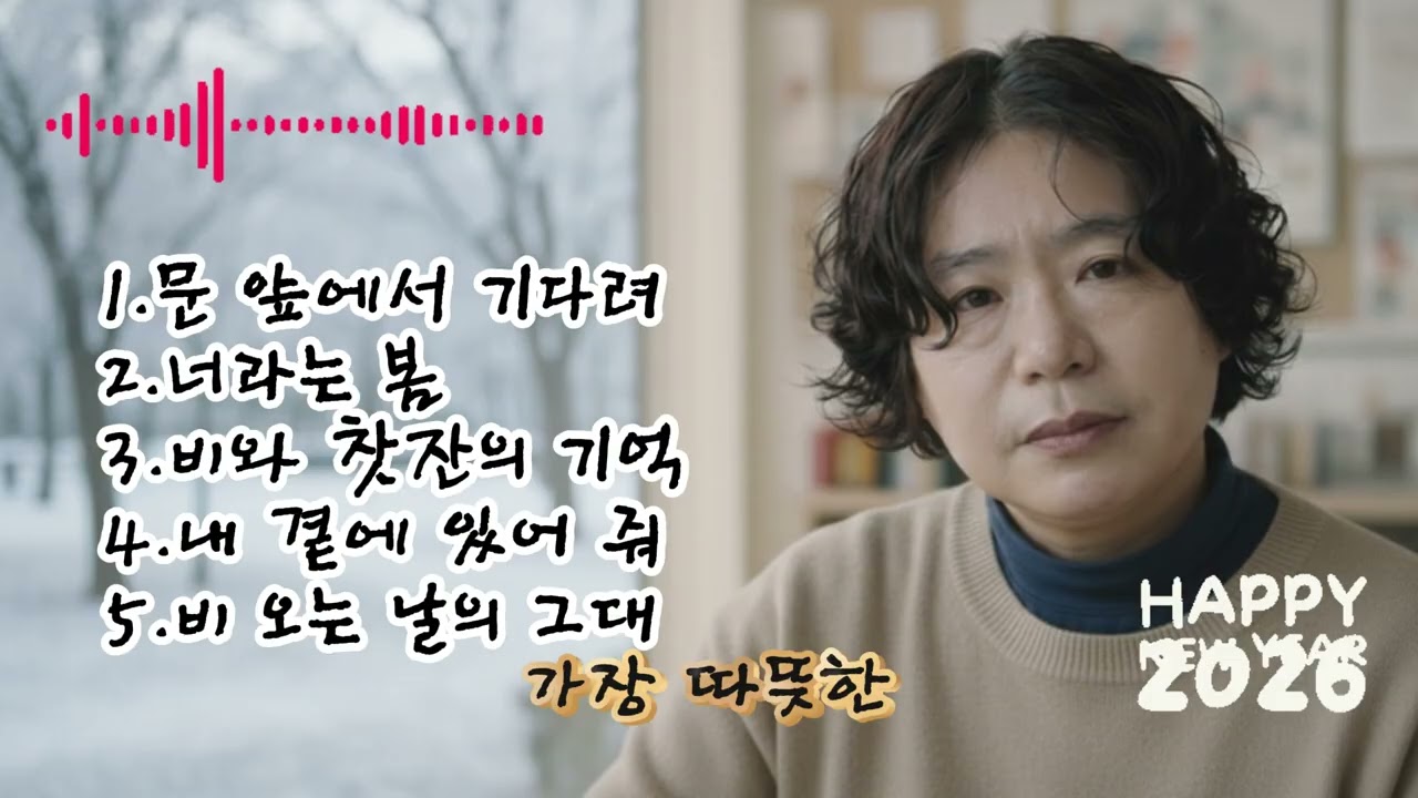 🎶 [67집]베스트 5곡 노래 모음🌟1.문 앞에서 기다려2.너라는 봄3.비와 찻잔의 기억4.내 곁에 있어 줘5.비 오는 날의 그대
