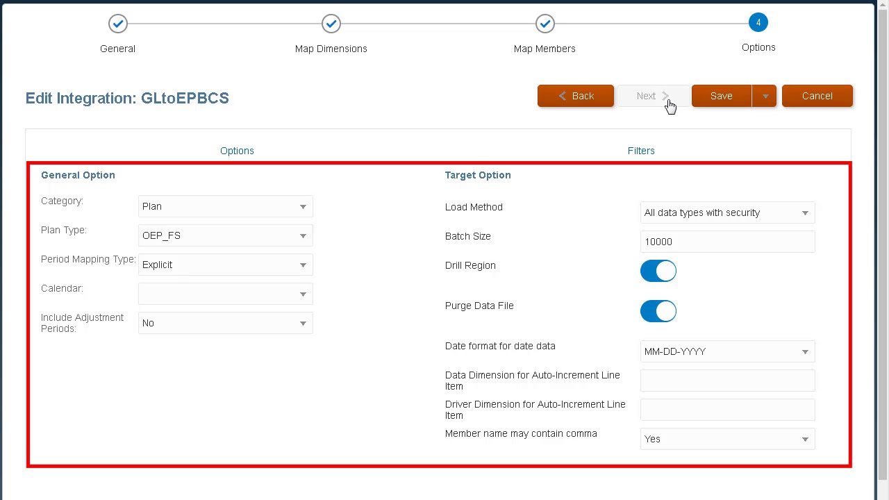Интеграция Oracle Fusion Financials Cloud и Enterprise Planning Cloud с помощью управления данными