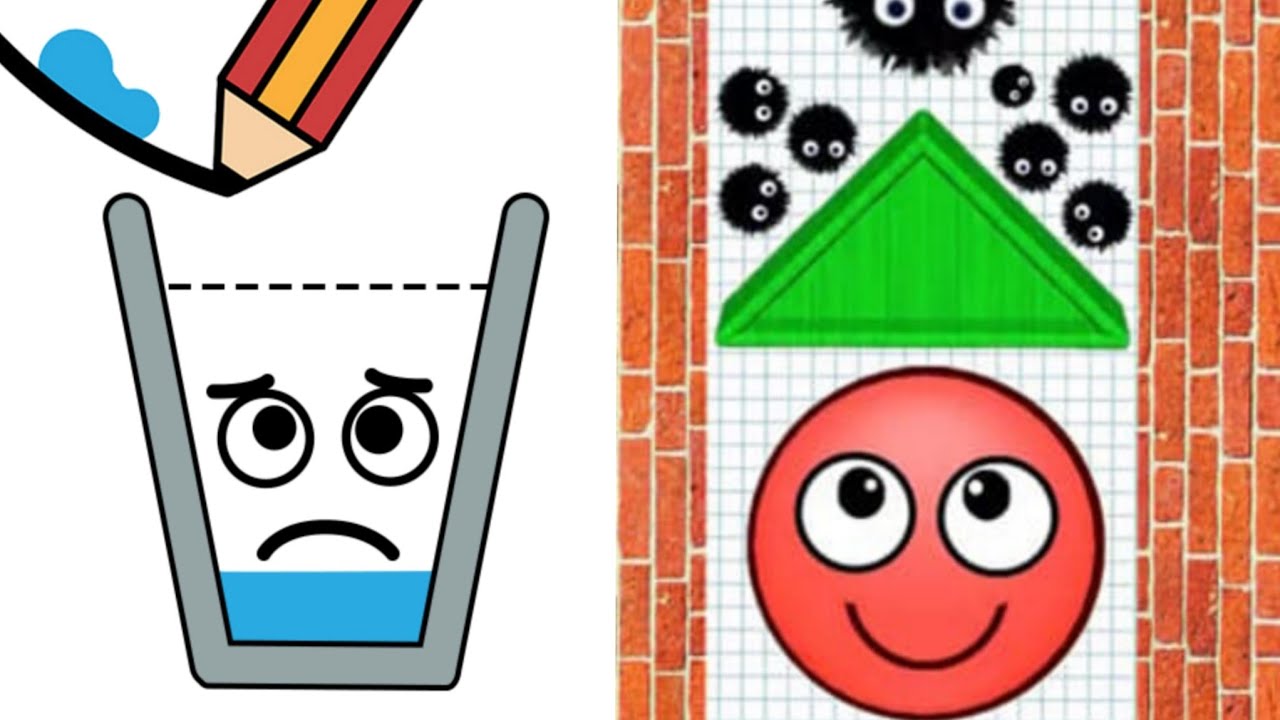 Happy Glass Puzzle VS Hide Ball Brain Teaser Logic Puzzle Merge Two!