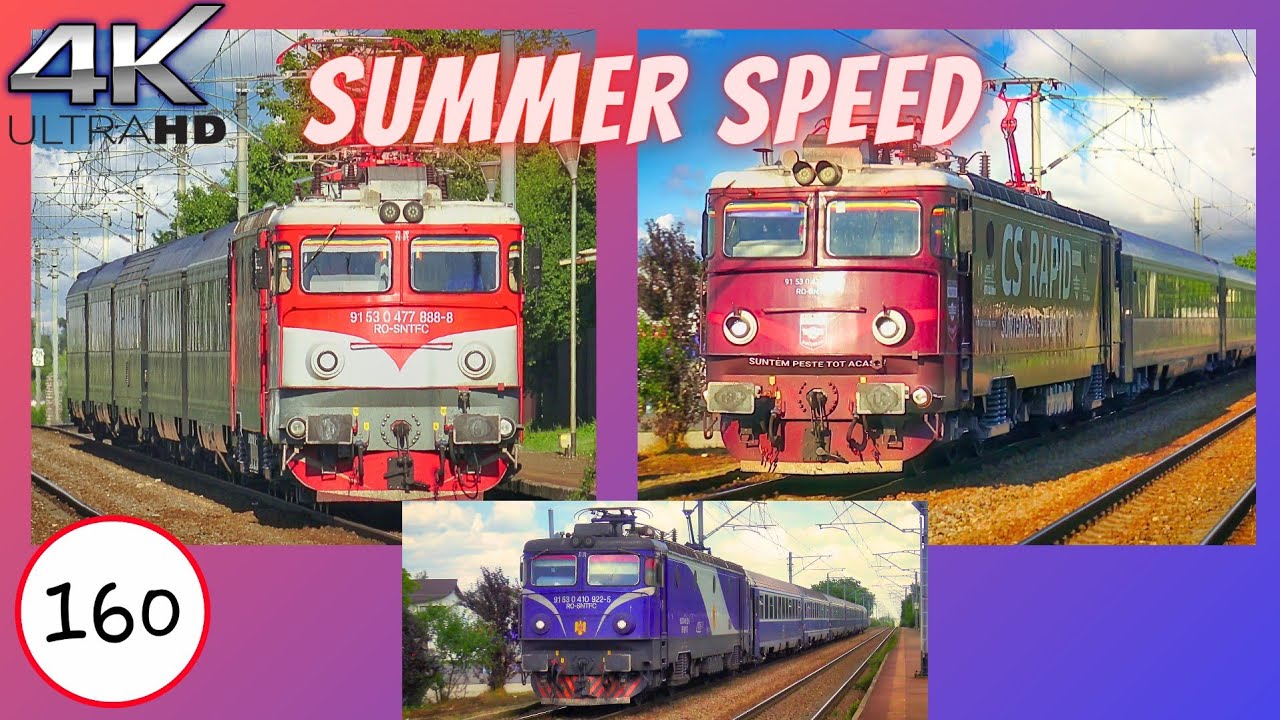 Trenuri in Viteza / Speeding Trains Branesti | M800 #trainspotting #railfans #railway #romania