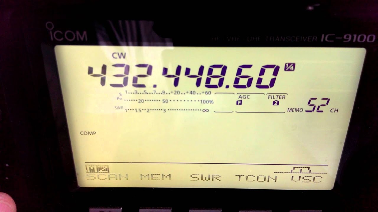 Test 3 IC-7100 vs IC-9100 on 70cm