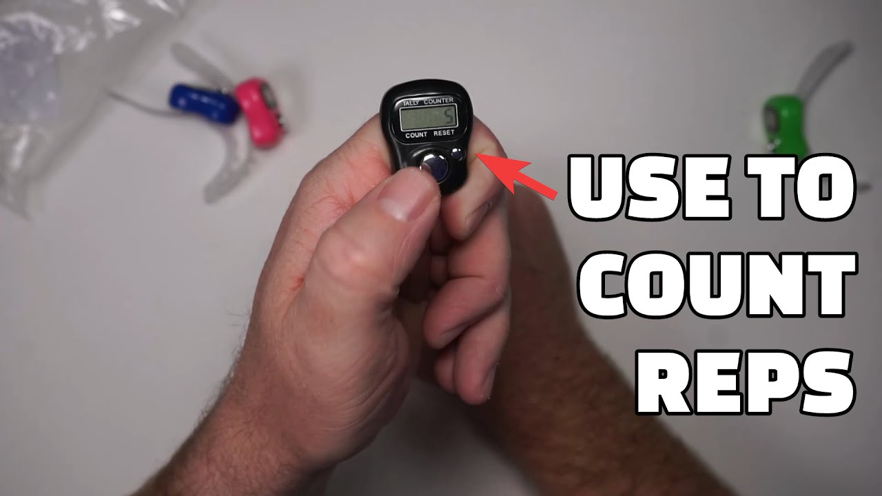 I use these Digital Finger Counters when exercising to count reps
